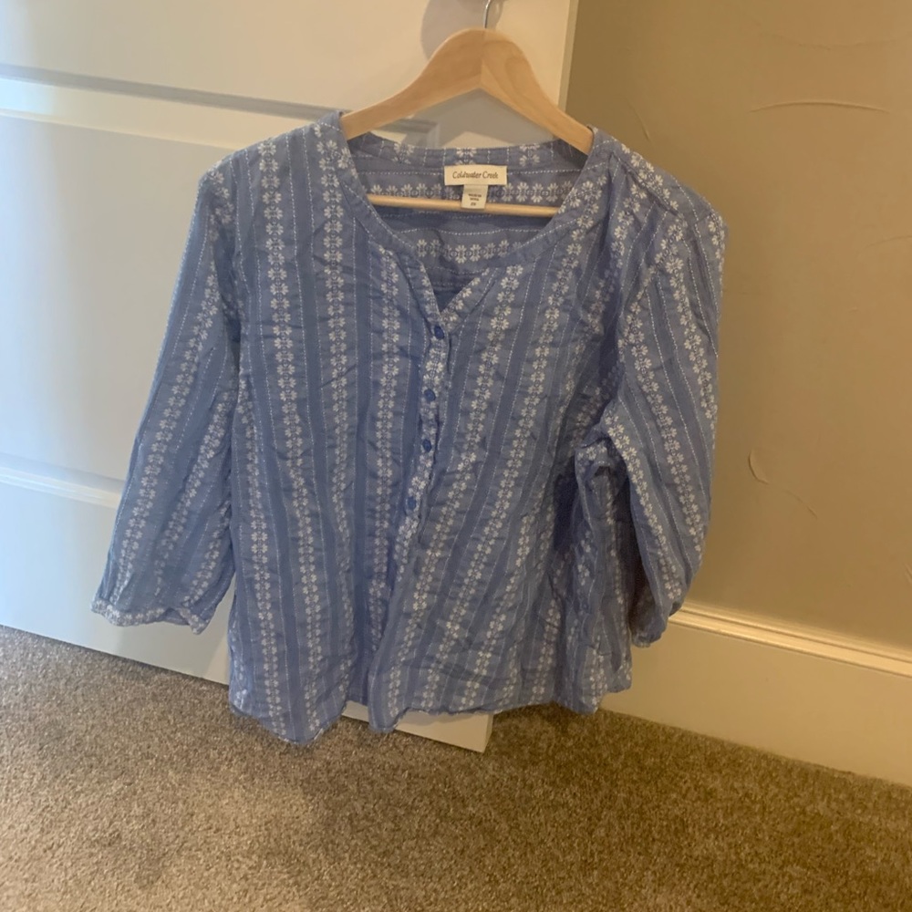Coldwater Creek chambray shirt size 2X